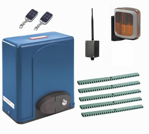 R-TECH SL600KCEKIT-LA5-BT Автоматика для откатных ворот SL600AC.M KIT-LA5-BT, комплект: привод, 2 пульта, Bluetooth-модуль, лампа, 5 реек