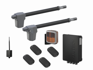 AN-MOTORS ATW-400KIT LA-BT-T4 Автоматика для распашных ворот ATW-400KIT LA-BT-T4, комплект: 2 привода, блок управления, 4 пульта, лампа, Bluetooth-модуль