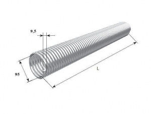 DOORHAN 34095/mL/RAL7004 Пружина окрашенная 95- 9,5 левая для подъёмных секционных ворот