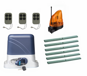 КОРН KSL-800KIT-L1K6-T3 Автоматика для откатных ворот KSL-800 KIT-L1K6-Т3, комплект: привод, 3 пульта, лампа, 6 реек