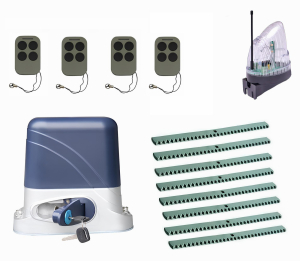 КОРН KSL-1300KIT-L5K8-T4 Автоматика для откатных ворот KSL-1300 KIT-L5K8-Т4, комплект: привод, 4 пульта, лампа, 8 реек
