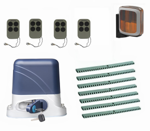 КОРН KSL-800KIT-L2K7-T4 Автоматика для откатных ворот KSL-800 KIT-L2K7-Т4, комплект: привод, 4 пульта, лампа, 7 реек