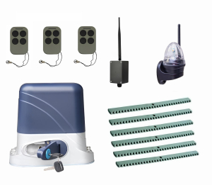 КОРН KSL-1300KIT-L4K6-BT-T3 Автоматика для откатных ворот KSL-1300 KIT-L4K6-BT-Т3, комплект: привод, 3 пульта, Bluetooth-модуль, лампа, 6 реек