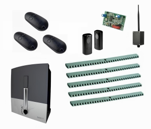 CAME BXL04AGS KIT5-F-BT-T3 Автоматика для откатных ворот BXL04AGS KIT5-F-BT-Т3, комплект: привод, радиоприемник, 3 пульта, фотоэлементы, 5 реек, Bluetooth-модуль