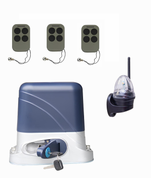 КОРН KSL-1300KIT-L4K-T3 Автоматика для откатных ворот KSL-1300 KIT-L4K-Т3, комплект: привод, 3 пульта, лампа