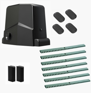 AN-MOTORS ARW-600MKIT-FA7-T4 Автоматика для откатных ворот ARW-600MKIT FA7-T4, комплект: привод, фотоэлементы, 4 пульта, 7 реек