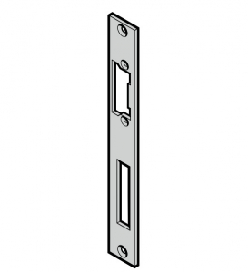 HORMANN 3092689 Замыкающая накладка 92 мм для калитки или боковой двери NT 80, открывающихся внутрь (с 01.04.2015), 