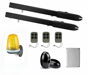 КОРН KSW-3000FULL-T3-3K Автоматика для распашных ворот KSW-3000 FULL-T3-3K, комплект: 2 привода, блок управления, 3 пульта, фотоэлементы, лампа