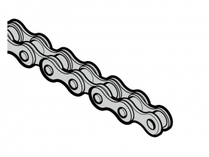 HORMANN 3056035 Роликовая цепь, одинарная 84 для проволочного троса, Ø 5,5 мм, направляющие L, LD