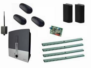 CAME BXL04AGS KIT4-FA-BT-T3 Автоматика для откатных ворот BXL04AGS KIT4-FA-BT-Т3, комплект: привод, радиоприемник, 3 пульта, фотоэлементы, 4 рейки, Bluetooth-модуль