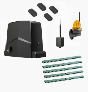 AN-MOTORS ARW-600MKIT-LK5-BT-T4 Автоматика для откатных ворот ARW-600MKIT LK5-BT-T4, комплект: привод, сигнальная лампа, 4 пульта, 5 реек, Bluetooth-модуль