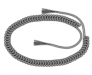 HORMANN 638184 Спиральный провод, 5-жильный (6 – 9 м)