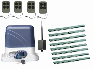 КОРН KSL-1300KIT-KR8-BT-T4 Автоматика для откатных ворот KSL-1300 KIT-KR8-BT-Т4, комплект: привод, 4 пульта, Bluetooth-модуль, 8 реек