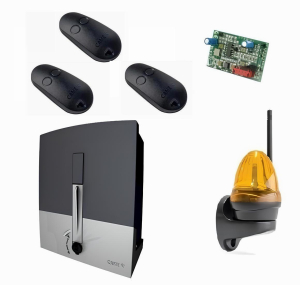 CAME BXL04AGS KIT-LK-T3 Автоматика для откатных ворот BXL04AGS KIT-LK-Т3, комплект: привод, радиоприемник, 3 пульта, лампа