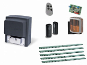 Автоматика для откатных ворот CAME BX608AGS FULL5-A1-T1, комплект: привод, радиоприемник, пульт, фотоэлементы, лампа, 5 реек