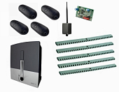 Автоматика для откатных ворот BXL04AGS KIT-KR5-BT-T4, комплект: привод, радиоприемник, 4 пульта, 5 реек, Bluetooth-модуль