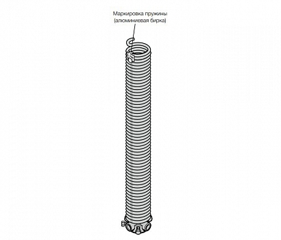 HORMANN 3053615 Торсионная пружина с натяжным конусом (№ R729)