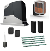 Автоматика для откатных ворот NICE RD400KITFULL5-K-BT, комплект: привод, 2 пульта, Bluetooth-модуль, фотоэлементы, лампа, 5 реек