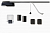 NICE SPO16BKCE-FULL-N Автоматика для гаражных подъемных секционных ворот NICE SPO16BKCE-FULL-N, комплект: привод, рейка, 2 пульта, фотоэлементы, лампа