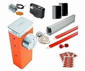 Шлагбаум автоматический NICE M3BARKIT1, комплект: тумба, стрела, наклейки светоотражающие, демпфер, приемник, фотоэлементы, лампа