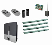 Автоматика для откатных ворот CAME BXL04AGS KIT4-F-BT, комплект: привод, радиоприемник, 2 пульта, фотоэлементы, 4 рейки, Bluetooth-модуль