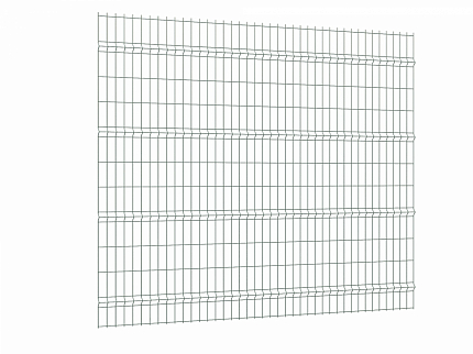Сетчатый забор 3D сетка из прутка 3,5 мм, секция 2535x1030 с ячейкой 55х200 RAL 6005, купить в любом городе России с доставкой, цена 840 руб.