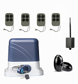 Автоматика для откатных ворот KSL-1300 KIT-FK-BT-Т4, комплект: привод, 4 пульта, Bluetooth-модуль, фотоэлементы
