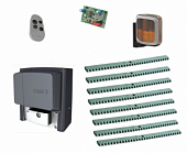 Автоматика для откатных ворот CAME BX608AGS KIT8-LA-T1, комплект: привод, радиоприемник, пульт, лампа, 8 реек