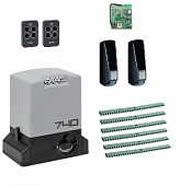 Автоматика для откатных ворот FAAC 740KIT-F6, комплект: привод, радиоприемник, 2 пульта, фотоэлементы, 6 реек
