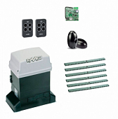 Автоматика для откатных ворот FAAC 746KIT-FK6, комплект: привод, радиоприемник, 2 пульта, фотоэлементы, 6 реек