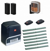 Автоматика для откатных ворот BFT ARES BT A 1500-KIT-A7, комплект: привод, 2 пульта, фотоэлементы, лампа, 7 реек