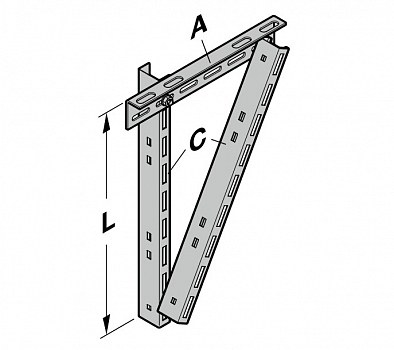 HORMANN 3044767 Подвеска направляющей (С анкер C45 (L = 1145 мм))