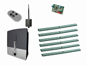 Автоматика для откатных ворот BXL04AGS KIT-KR6-T1-BT, комплект: привод, радиоприемник, пульт, 6 реек, Bluetooth-модуль