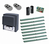 Автоматика для откатных ворот CAME BX608AGS KIT-F8, комплект: привод, радиоприемник, 2 пульта, фотоэлементы, 8 реек