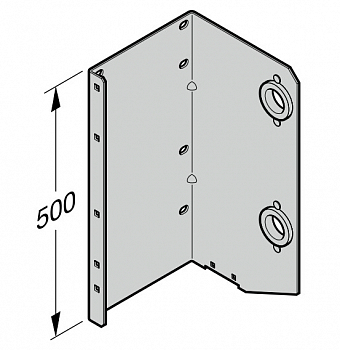 HORMANN 3044151 Консоль держателя вала 5, с шарикоподшипником (справа, размер 8, 9)