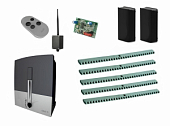 Автоматика для откатных ворот CAME BXL04AGS KIT5-FA-T1-BT, комплект: привод, радиоприемник, пульт, фотоэлементы, 5 реек, Bluetooth-модуль