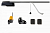 NICE SPO16BKCE-FULL-K Автоматика для гаражных подъемных секционных ворот NICE SPO16BKCE-FULL-K, комплект: привод, рейка, 2 пульта, фотоэлементы, лампа