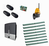 Автоматика для откатных ворот BXL04AGS KIT8-LK-Т3, комплект: привод, радиоприемник, 3 пульта, лампа, 8 реек Автоматика для откатных ворот BXL04AGS KIT8-LK-Т3, комплект: привод, радиоприемник, 3 пульта, лампа, 8 реек