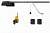 NICE SPO16BKCE-L Автоматика для гаражных подъемных секционных ворот NICE SPO16BKCE-L, комплект:привод, рейка, 2 пульта, лампа