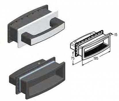 ALUTECH HGI007 - 407410200 Ручка HGI007 для подъёмных секционных ворот