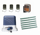 Автоматика для откатных ворот KSL-800 KIT-L2K6-Т3, комплект: привод, 3 пульта, лампа, 6 реек
