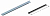 ALUTECH WD404L.001 - 404211533 Элемент верхней петли WD404L.001 RAL8019 для подъёмных секционных ворот