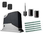 Автоматика для откатных ворот NICE RD400KITFULL-FN5-BT, комплект: привод, фотоэлементы, 2 пульта, Bluetooth-модуль, 5 реек