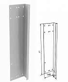 DOORHAN SPV-550RS/RAL9003 Боковая крышка 550мм правая усиленная для панелей с отверстиями для панелей RAL9003 для подъёмных секционных ворот