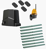 Автоматика для откатных ворот ARW-1000MKIT LK8-T4, комплект: привод, сигнальная лампа, 4 пульта, 8 реек