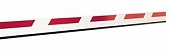 Стрела шлагбаума прямоугольная с демпфером и светоотражающими наклейками 3815х25х90 мм