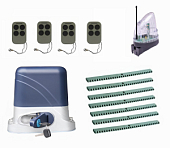 Автоматика для откатных ворот KSL-800 KIT-L5K7-Т4, комплект: привод, 4 пульта, лампа, 7 реек