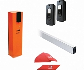 Шлагбаум автоматический CAME GARD 2500 DIR10, комплект: тумба, стрела, наклейки светоотражающие, фотоэлементы