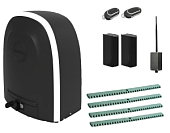 Автоматика для откатных ворот ALUTECH RTO-1000MKIT-F4-BT, комплект: привод, фотоэлементы, 2 пульта, Bluetooth-модуль, 4 рейки 
