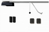 Автоматика для гаражных подъемных секционных ворот NICE SPO16BKCE-FA, комплект: привод, рейка, 2 пульта, фотоэлементы